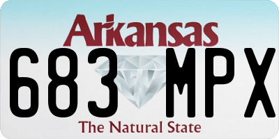 AR license plate 683MPX