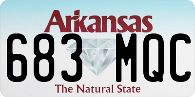 AR license plate 683MQC