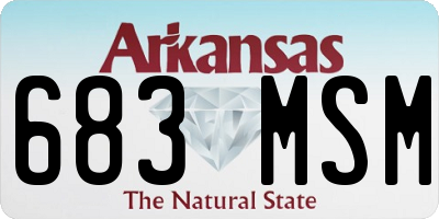 AR license plate 683MSM