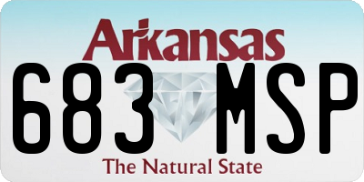 AR license plate 683MSP
