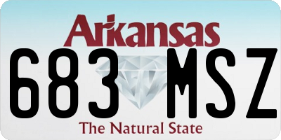AR license plate 683MSZ