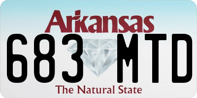 AR license plate 683MTD