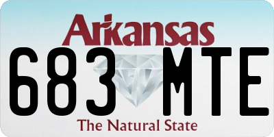 AR license plate 683MTE