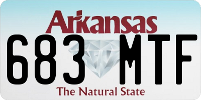 AR license plate 683MTF