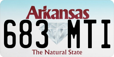 AR license plate 683MTI