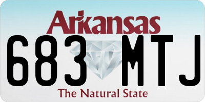 AR license plate 683MTJ