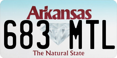 AR license plate 683MTL