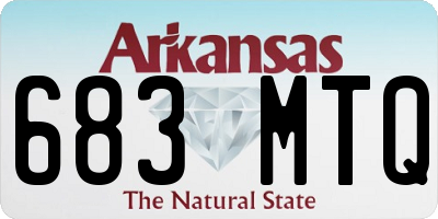 AR license plate 683MTQ