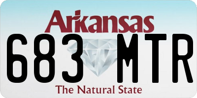 AR license plate 683MTR