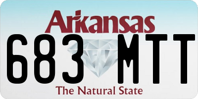 AR license plate 683MTT