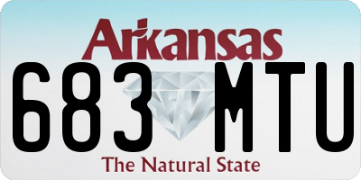AR license plate 683MTU