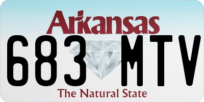 AR license plate 683MTV