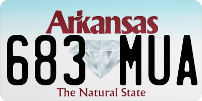 AR license plate 683MUA