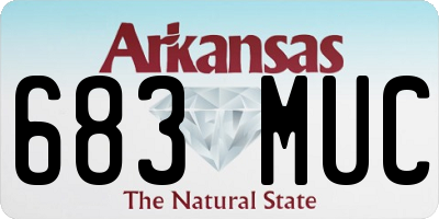 AR license plate 683MUC