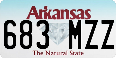 AR license plate 683MZZ