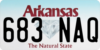 AR license plate 683NAQ