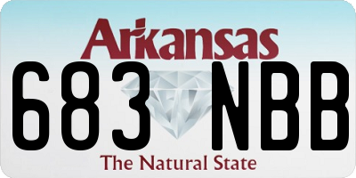 AR license plate 683NBB