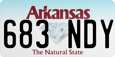 AR license plate 683NDY