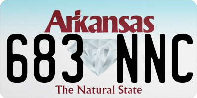 AR license plate 683NNC