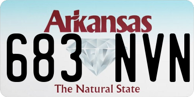AR license plate 683NVN