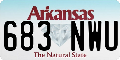 AR license plate 683NWU