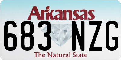 AR license plate 683NZG