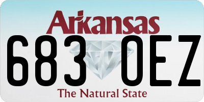 AR license plate 683OEZ