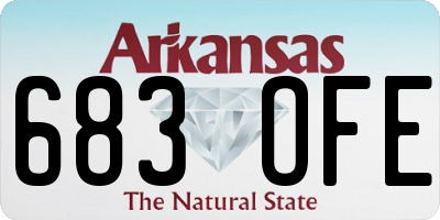 AR license plate 683OFE
