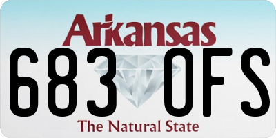 AR license plate 683OFS