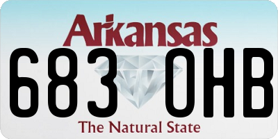 AR license plate 683OHB