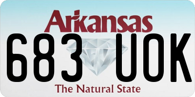 AR license plate 683UOK