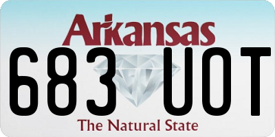 AR license plate 683UOT