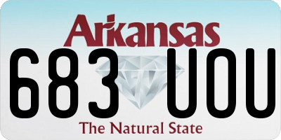 AR license plate 683UOU