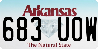 AR license plate 683UOW