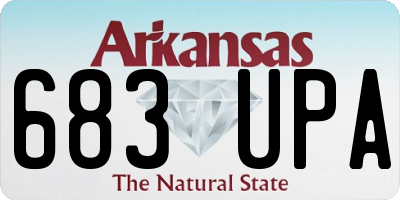 AR license plate 683UPA