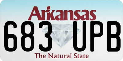 AR license plate 683UPB