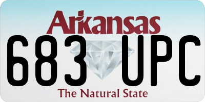 AR license plate 683UPC