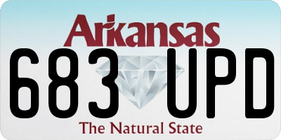 AR license plate 683UPD