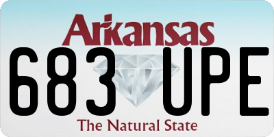 AR license plate 683UPE