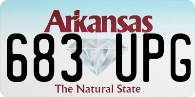 AR license plate 683UPG