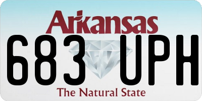 AR license plate 683UPH