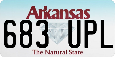 AR license plate 683UPL