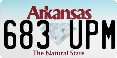 AR license plate 683UPM
