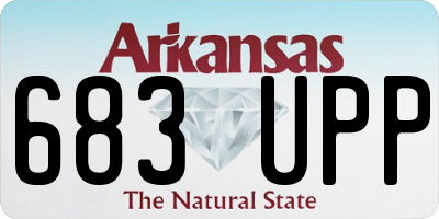 AR license plate 683UPP