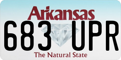 AR license plate 683UPR