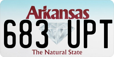 AR license plate 683UPT