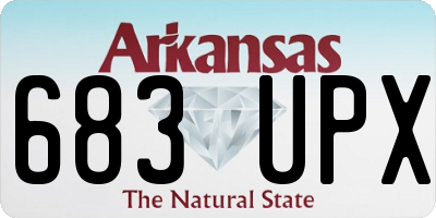 AR license plate 683UPX