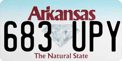 AR license plate 683UPY