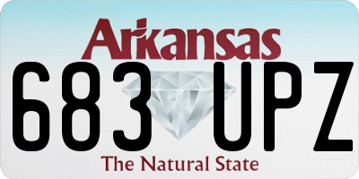 AR license plate 683UPZ