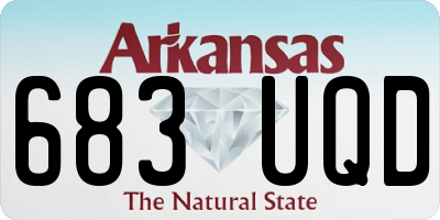 AR license plate 683UQD
